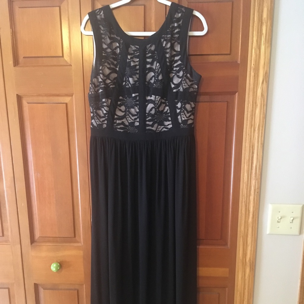JM Richards long black dress size 14